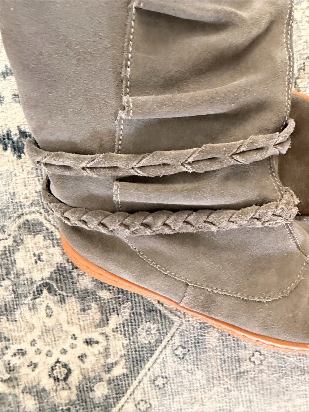 gray suede Livie & Luca Calliope boots